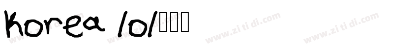 Korea lol字体转换